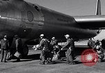 Image of pre-flight inspection of Convair B-36 and crew Fort Worth Texas USA, 1951, second 40 stock footage video 65675032420