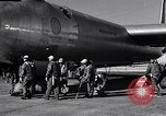 Image of pre-flight inspection of Convair B-36 and crew Fort Worth Texas USA, 1951, second 44 stock footage video 65675032420