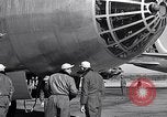 Image of pre-flight inspection of Convair B-36 and crew Fort Worth Texas USA, 1951, second 47 stock footage video 65675032420