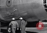 Image of pre-flight inspection of Convair B-36 and crew Fort Worth Texas USA, 1951, second 50 stock footage video 65675032420