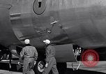 Image of pre-flight inspection of Convair B-36 and crew Fort Worth Texas USA, 1951, second 51 stock footage video 65675032420