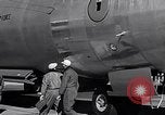 Image of pre-flight inspection of Convair B-36 and crew Fort Worth Texas USA, 1951, second 52 stock footage video 65675032420