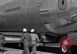 Image of pre-flight inspection of Convair B-36 and crew Fort Worth Texas USA, 1951, second 53 stock footage video 65675032420