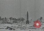 Standbild A-4 Rakete Peenemunde Rocket Center Ostvorpommern Deutschland, 1942, aus Sekunde 4 historischem Filmmaterial Videoclip 65675032500