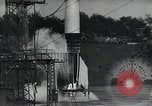 Standbild A-4 Rakete auf Launch Pad Ostvorpommern Deutschland, 1942, aus Sekunde 9 historischem Filmmaterial Videoclip 65675032512