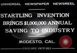 Image oeuf séparateur et coupe-machine Modesto California USA, 1932, de la seconde 3 séquences d'archives historiques vidéo 65675032518