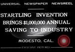 Image oeuf séparateur et coupe-machine Modesto California USA, 1932, de la seconde 9 séquences d'archives historiques vidéo 65675032518