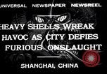Image bombardement japonais de Shanghai Shanghai la Chine, 1932, de la seconde 1 séquences d'archives historiques vidéo 65675032521