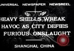 Image bombardement japonais de Shanghai Shanghai la Chine, 1932, de la seconde 3 séquences d'archives historiques vidéo 65675032521