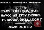 Image bombardement japonais de Shanghai Shanghai la Chine, 1932, de la seconde 5 séquences d'archives historiques vidéo 65675032521