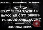 Image bombardement japonais de Shanghai Shanghai la Chine, 1932, de la seconde 8 séquences d'archives historiques vidéo 65675032521