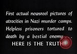 Image of Nazi concentration camp atrocities Germany, 1945, second 16 stock footage video 65675032522