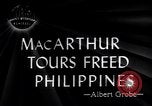 Standbild General Douglas Mac Arthur Besuche befreit Insel Mindoro Mindoro (Philippinen), 1945, aus Sekunde 5 historischem Filmmaterial Videoclip 65675032529