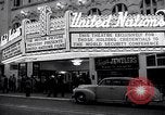 Image of United Nations delegates watch German surrender film San Francisco California USA, 1945, second 4 stock footage video 65675032538