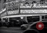 Image of United Nations delegates watch German surrender film San Francisco California USA, 1945, second 6 stock footage video 65675032538