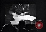 Image of United Nations delegates watch German surrender film San Francisco California USA, 1945, second 29 stock footage video 65675032538