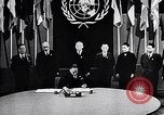 Image of Harry S Truman at UN Charter conference San Francisco California USA, 1945, second 16 stock footage video 65675032539