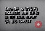 Image of Comparison of normal takeoff distances Florida USA, 1951, second 61 stock footage video 65675032546
