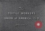 Image of textile workers union United States USA, 1949, second 5 stock footage video 65675032617