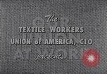 Image of textile workers union United States USA, 1949, second 12 stock footage video 65675032617