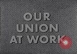 Image of textile workers union United States USA, 1949, second 14 stock footage video 65675032617