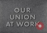 Image of textile workers union United States USA, 1949, second 15 stock footage video 65675032617