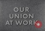 Image of textile workers union United States USA, 1949, second 16 stock footage video 65675032617