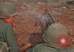 Image of RF-PF forces with M-60 machine gun and M-79 Grenade Launcher Vietnam, 1970, second 30 stock footage video 65675032682