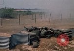 Image of Vietnamese forces firing M-16s in live fire exercise Vietnam, 1970, second 55 stock footage video 65675032685