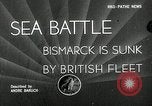 Standbild Untergang der Bismarck Saint-Nazaire Frankreich, 1941, aus Sekunde 1 historischem Filmmaterial Videoclip 65675032706