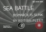 Standbild Untergang der Bismarck Saint-Nazaire Frankreich, 1941, aus Sekunde 3 historischem Filmmaterial Videoclip 65675032706