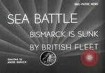 Standbild Untergang der Bismarck Saint-Nazaire Frankreich, 1941, aus Sekunde 5 historischem Filmmaterial Videoclip 65675032706