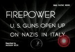 Image of American artillery barrage against German forces Italy, 1944, second 1 stock footage video 65675032709