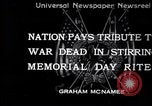 Standbild Memorial Day United States USA, 1934, aus Sekunde 1 historischem Filmmaterial Videoclip 65675032723