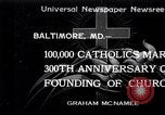 Standbild Katholiken Baltimore Maryland USA, 1934, aus Sekunde 1 historischem Filmmaterial Videoclip 65675032724