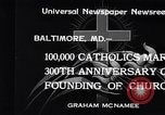 Standbild Katholiken Baltimore Maryland USA, 1934, aus Sekunde 4 historischem Filmmaterial Videoclip 65675032724