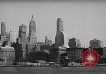 Standbild Wolkenkratzer Ellis Island New York USA, 1948, aus Sekunde 10 historischem Filmmaterial Videoclip 65675032740