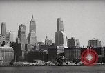 Standbild Wolkenkratzer Ellis Island New York USA, 1948, aus Sekunde 13 historischem Filmmaterial Videoclip 65675032740