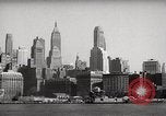 Standbild Wolkenkratzer Ellis Island New York USA, 1948, aus Sekunde 16 historischem Filmmaterial Videoclip 65675032740