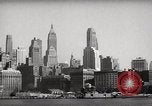 Standbild Wolkenkratzer Ellis Island New York USA, 1948, aus Sekunde 17 historischem Filmmaterial Videoclip 65675032740