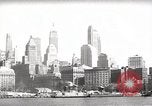 Standbild Wolkenkratzer Ellis Island New York USA, 1948, aus Sekunde 28 historischem Filmmaterial Videoclip 65675032740