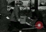 Standbild Menschen Reinigung viel für den Einsatz als Spielplatz Monroe New York USA, 1950, aus Sekunde 7 historischem Filmmaterial Videoclip 65675032772