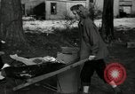 Standbild Menschen Reinigung viel für den Einsatz als Spielplatz Monroe New York USA, 1950, aus Sekunde 10 historischem Filmmaterial Videoclip 65675032772