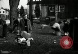 Standbild Menschen Reinigung viel für den Einsatz als Spielplatz Monroe New York USA, 1950, aus Sekunde 15 historischem Filmmaterial Videoclip 65675032772