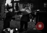 Standbild Menschen Reinigung viel für den Einsatz als Spielplatz Monroe New York USA, 1950, aus Sekunde 21 historischem Filmmaterial Videoclip 65675032772