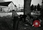 Standbild Menschen Reinigung viel für den Einsatz als Spielplatz Monroe New York USA, 1950, aus Sekunde 26 historischem Filmmaterial Videoclip 65675032772