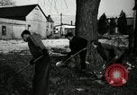 Standbild Menschen Reinigung viel für den Einsatz als Spielplatz Monroe New York USA, 1950, aus Sekunde 28 historischem Filmmaterial Videoclip 65675032772