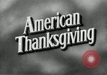 Standbild American Family Thanksgiving Abendessen vorbereiten United States USA, 1954, aus Sekunde 6 historischem Filmmaterial Videoclip 65675032785