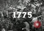 Standbild American colonial militia United States USA, 1954, aus Sekunde 13 historischem Filmmaterial Videoclip 65675032786