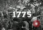 Standbild American colonial militia United States USA, 1954, aus Sekunde 14 historischem Filmmaterial Videoclip 65675032786
